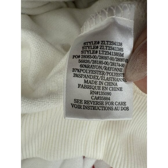 Z Supply Cassie Merry Long Sleeve Top In Vanilla Ice Womens Size Large - Picture 11 of 11